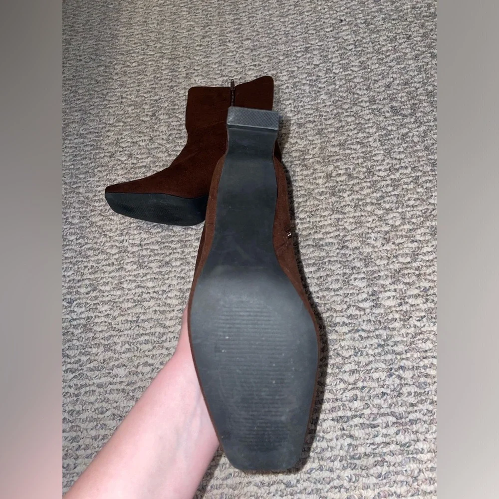 Justfab Lilliana Brown Heel Boots - Picture 3 of 6